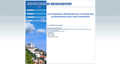 Desktop Screenshot of fermetures-rhodaniennes.com