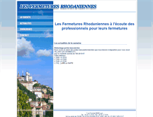 Tablet Screenshot of fermetures-rhodaniennes.com